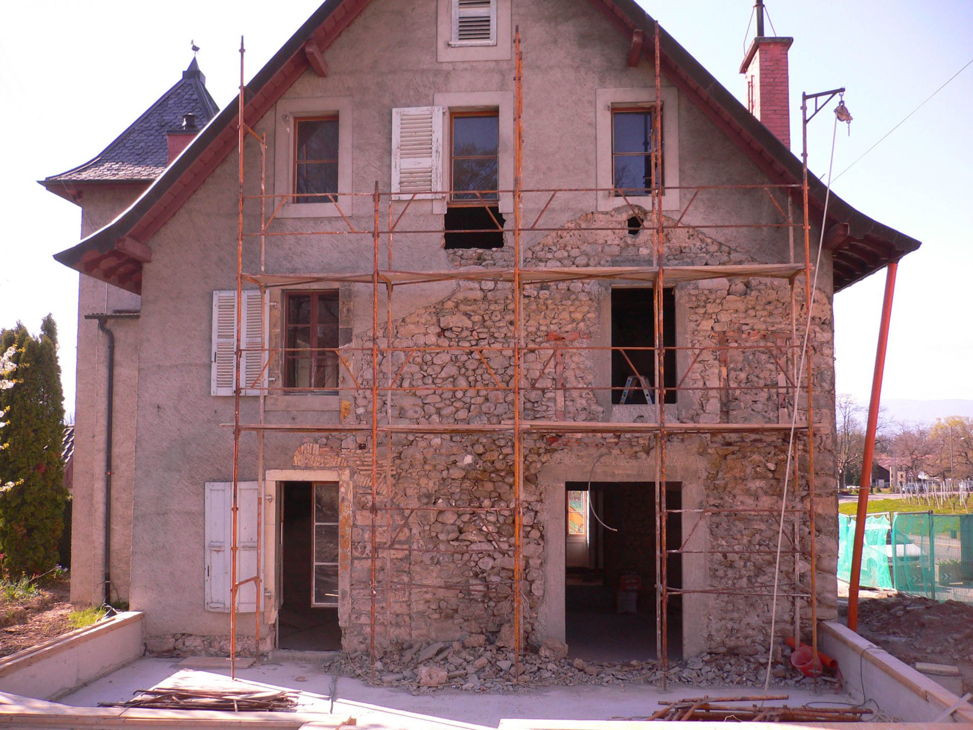 Rénovation de la façade de la Tourelle