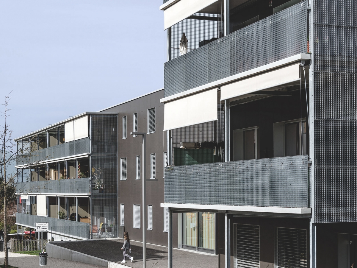 Façade de l'immeuble d'habitation de Cressy